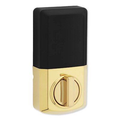 Kwikset Powerbolt 250 Transitional Keypad Electronic Lock, Lifetime Polished Brass